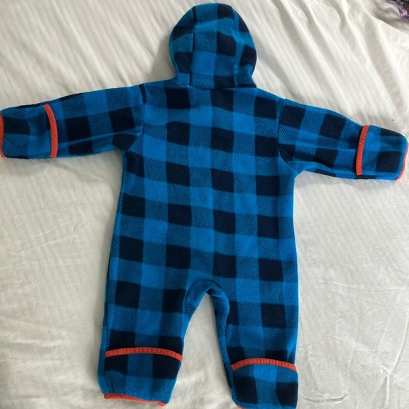 Columbia 6 months infant size Blue and Orange Kids fleece One Piece - Picture 7 of 13
